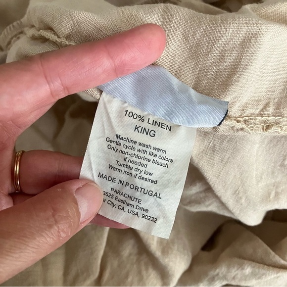 Parachute Linen Fitted Sheet - King Size - Picture 2 of 5